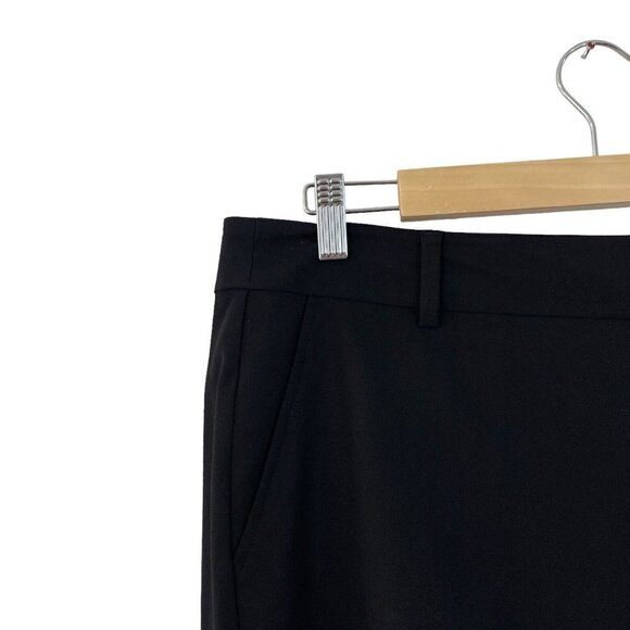 Eileen Fisher Medium Black Dress Pants Tapered Crop Wool Blend Stretch Womens - Picture 5 of 7